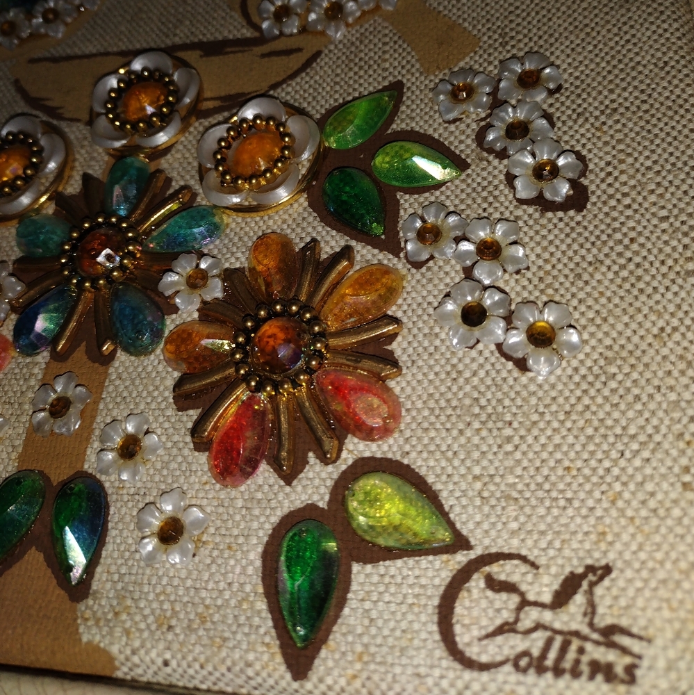 Collins of Texas "Sweet Melody"; Enid Collins linen shoulder bag - Picture 6 of 8